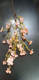 Ramură artificială cu flori de câmp cappuccino –  95cm